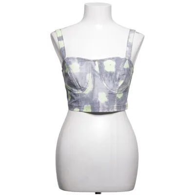Crop Top (Grau, Gelb, Mehrfarbig) von Lily White Baumwolle, Elasthan, Polyester