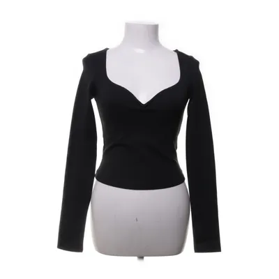 Crop top (Zwart) van Edited Elastaan, Polyamide, Viscose