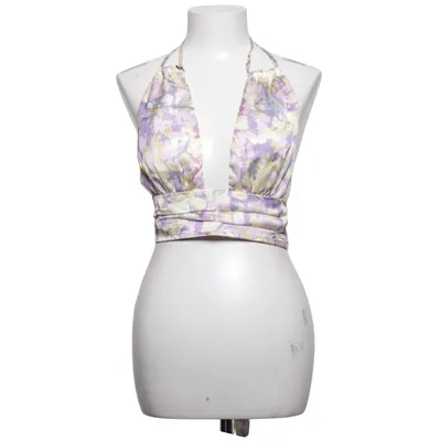 Halterneck top (Lilla, Gul, Flerfarvet) fra Double Crazy Polyester