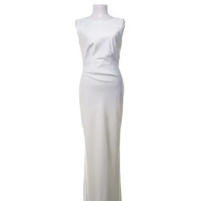 Evening gown (White) from Young Couture by Barbara Schwarzer Elastane, Polyester