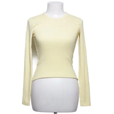 Langærmet t-shirt (Gul) fra Vero Moda Elastan, Økologisk bomuld