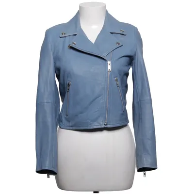 Biker jacket (Blue) from Crocker Leather, Polyester