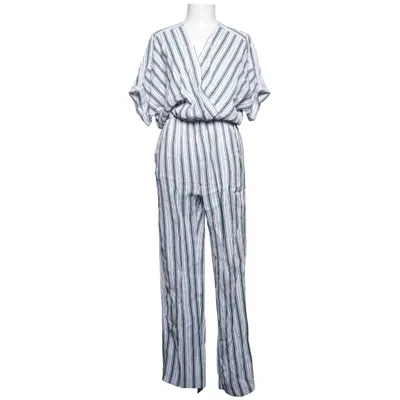 Jumpsuit (Wit, Blauw, Groen) van Maje Katoen, Viscose