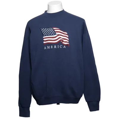 Collegetröja (Blå, Röd, Vit) från Fruit of the Loom Bomull, Polyester