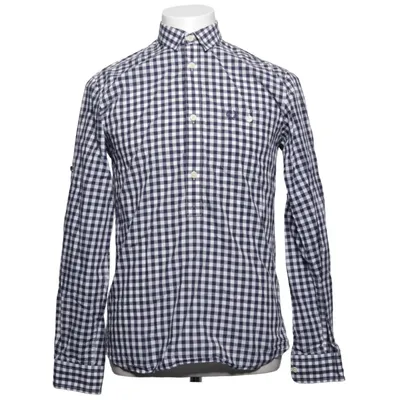 Shirt (Blue, White) from Fred Perry Cotton