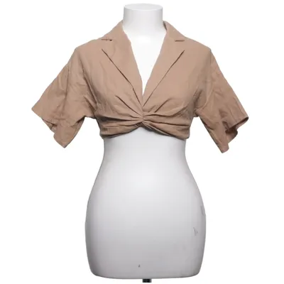 Crop top (Beige) de Missguided Petite Coton, Lin