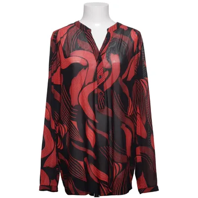 Blouse (Noir, Rouge) de Norah Élasthane, Polyester