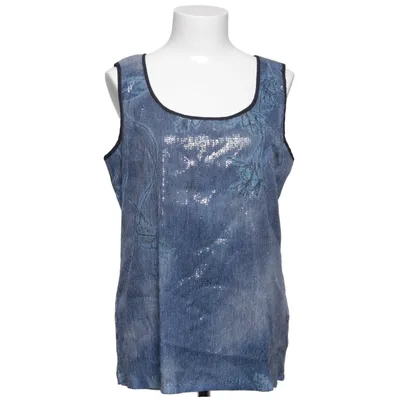 Haut (Bleu, Argent, Noir) de Elena Miro Polyester, Viscose