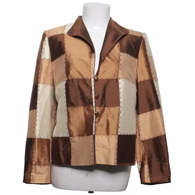 Blazer (Brun, Beige) fra Kirsten Krog Design Silke