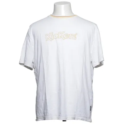 T-shirt (Wit) van KicKers Katoen, Elastaan
