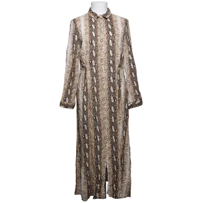 Blousejurk (Beige, Zwart, Wit) van Qed London Metallvezel, Viscose