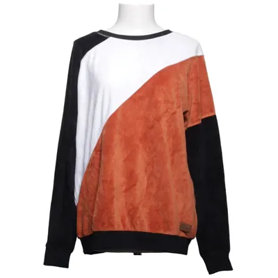 Sweatshirt (Black, White, Orange) from Roxy Cotton, Polyester