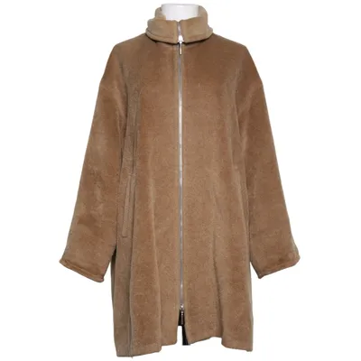 Fleecejacka (Brun) från Ritva Falla Mohair, Polyamid, Ull