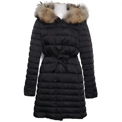 Daunenmantel (Schwarz) von Hugo Boss Daune, Feder, Polyester, Viskose