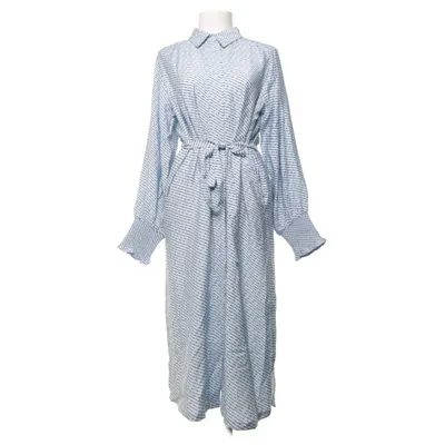Blusenkleid (Blau, Schwarz) von Leveté Room Viskose, Polyamid