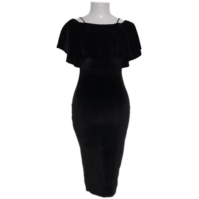 Klänning (Svart) från Boohoo Night Elastan, Polyester