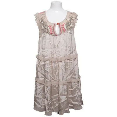Jurk (Beige) van Stella Nova Zijde, Viscose