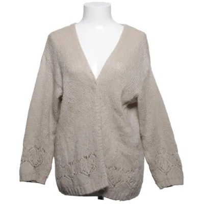 Cardigan (Beige) from Mika Elles Acrylic, Mohair, Polyamide, Wool
