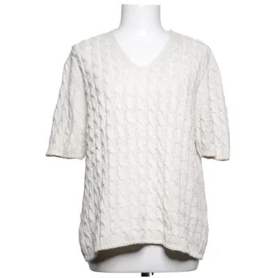 Top (Beige) from Frankie Shop Acrylic, Cotton, Linen