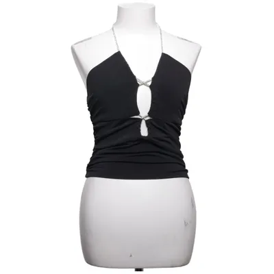 Halterneck top (Sort) fra Bik Bok Elastan, Polyester