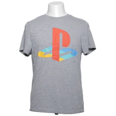T-shirt (Gray, Multicolored) from Playstation Cotton, Polyester