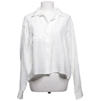 Chemise (Blanc) de Massimo Dutti Lin, Lyocell, Polyamide, Viscose