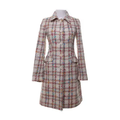 Coat (Beige, Multicolored) from Zara Basic Acrylic, Nylon, Polyester, Wool