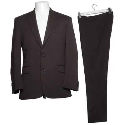 Kostym (Brun) från Theo Acetat, Elastan, Polyester, Viskos, Ull