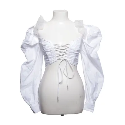 Crop top (White) from House of CB Cotton