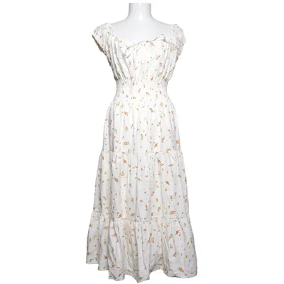 Klänning (Vit, Flerfärgad) från Xside Bomull