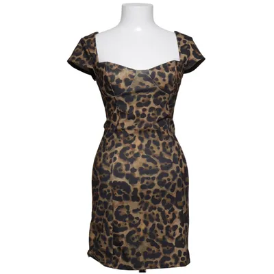 Kjole (Brun, Sort, Flerfarvet) fra ASOS Design Elastan, Polyester
