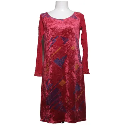 Robe (Rouge, Multicolore) de Milieu Modal, Polyester