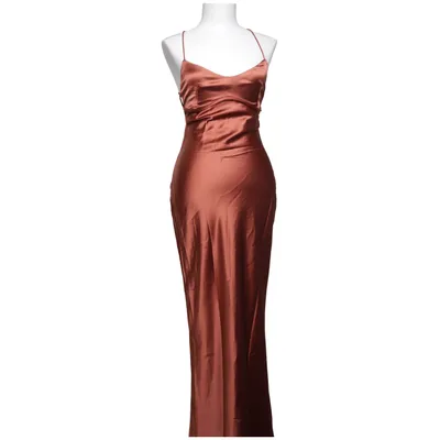 Robe longue (Marron) de Babyboo Élasthane, Polyester