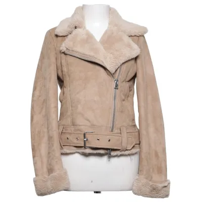 Shearlingjakke (Beige) fra Topshop Kunstpels, Polyester