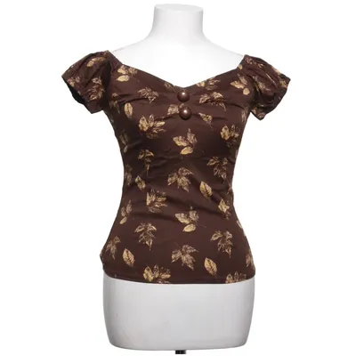 Top (Brown) from Collectif London Cotton, Elastane