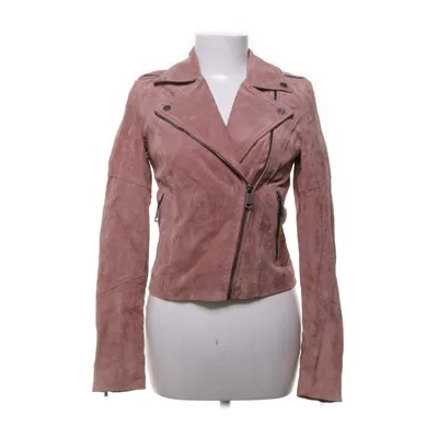 Læderjakke (Pink) fra Vero Moda Polyester, Læder