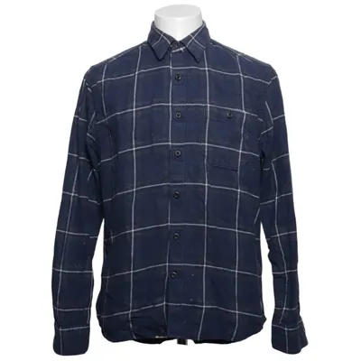 Flannel skjorte (Blå, Hvid) fra East West Bomuld
