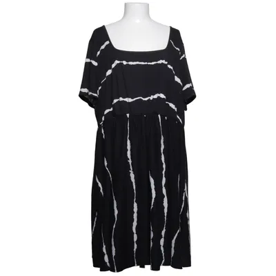 Klänning (Svart, Vit) från Shen Elastan, Polyester