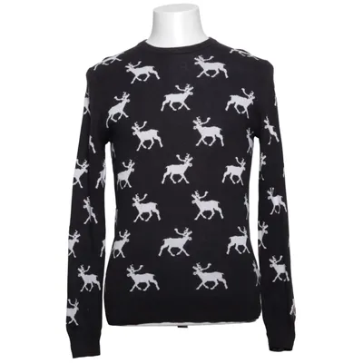 Pull de Noël (Noir, Blanc) de Emilio Acrylique, Coton