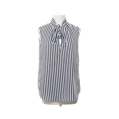 Pussy bow blouse (White, Blue) from H&M Modern Classic Polyester