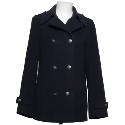 Cabanjacke (Blau) von Damo Donna Acetat, Kaschmir, Polyamid, Wolle