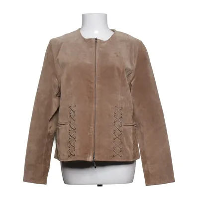 Läderjacka (Brun) från Nahka Sipilä Skinn, Polyester