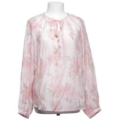 Blouse (Pink, White) from Lara Viscose