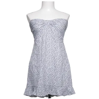 Dress (White, Black) from Stradivarius Cotton