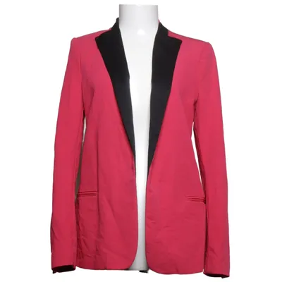 Blazer (Pink, Black) from Zara Woman Studio Polyester, Wool