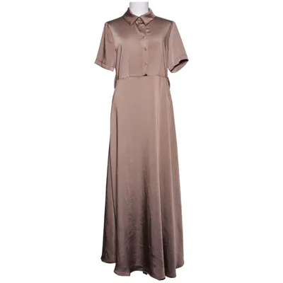 Skjortekjole (Brun) fra Munthe Polyester