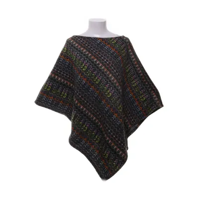 Poncho (Black, Multicolored) from You&Me Fashion Polyester