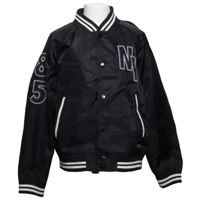 Varsity jacket (Black, White) from Lindex Kids Polyamide, Polyester