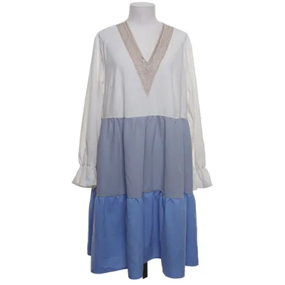 Robe (Bleu, Blanc, Gris) de Shein Curve Polyester