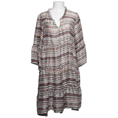 Dress (White, Multicolored) from Miho's Polyester